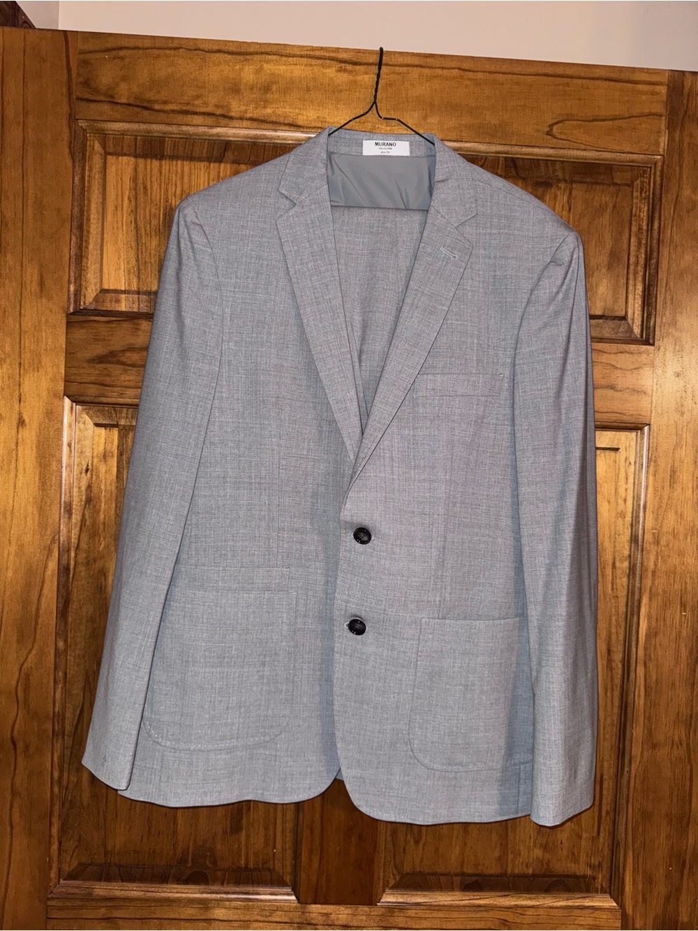 Murano Light Gray Men's Two-Button Blazer